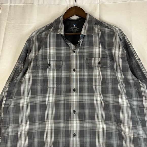 KUHL Men’s Size XL Shirt Button Down Plaid Long Sleeve Style Performance - Picture 5 of 15